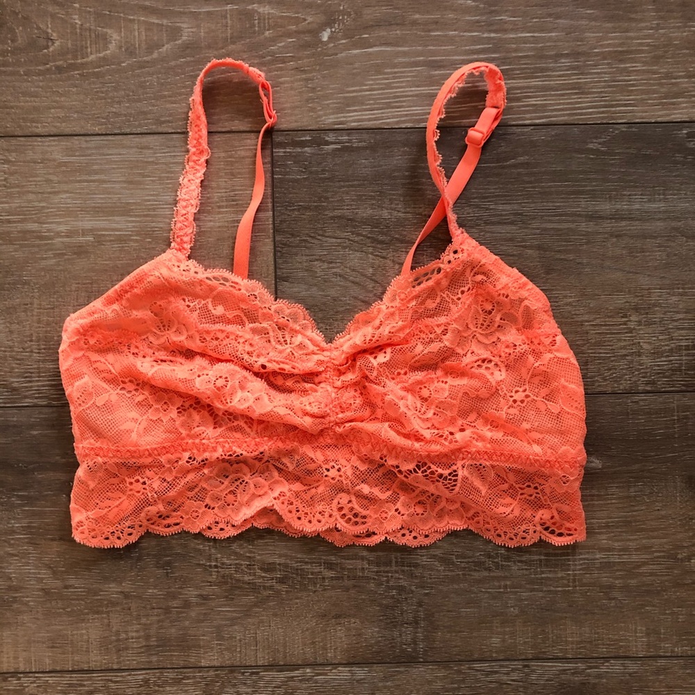 Orange pink bralette